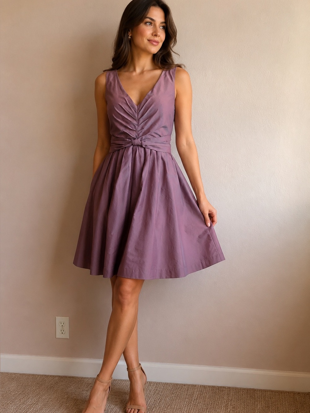 BANANA REPUBLIC Elegant Mauve Sleeveless Dress